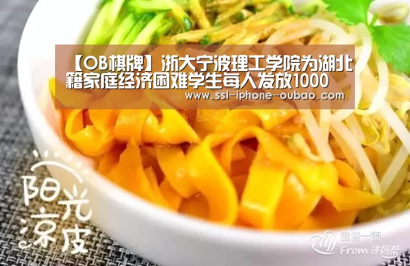 【OB棋牌】浙大宁波理工学院为湖北籍家庭经济困难学生每人发放1000元困难补助(图1) 欧宝体育官网